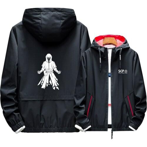 Sunscreen Hoodie SCP Keteru Yamiko Cosplay Noctilucent Popular Print Zipper Fashion Hot Sale Coat Polyester Cotton Thin Jacket