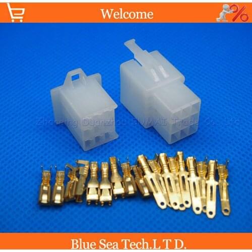 2.8mm 9 Way/pin Electrical Connector Kits Male&Female socket plug with Pin for Motorcycle Car ect