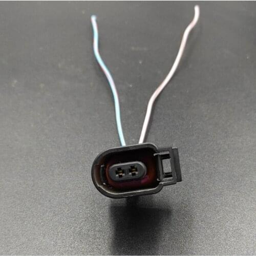 2 Pin ABS Wheel Speed Sensor Connector Harness Pigtail For VW Golf 6 7 Jetta Passat B6 Touran T5 Eos A4 Q3 Octavia 6E0973702