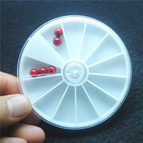 4PCS Plastic Box Round Shape 8CM Diameter For Small Items Collections New Arrived Easily For Taking Jewelry Findings