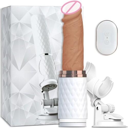 Automatic Telescopic Dildo Heating G-point Female Masturbator Vibrator Sex Machine Realistic Penis Big Dick Adult Sex Toys