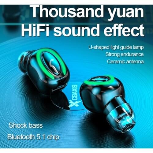 Mini Wireless Single Earphones Bluetooth 10 Hours Music Play Sport Waterproof Earbud Stereo With Mic Headset For All Smart Phone