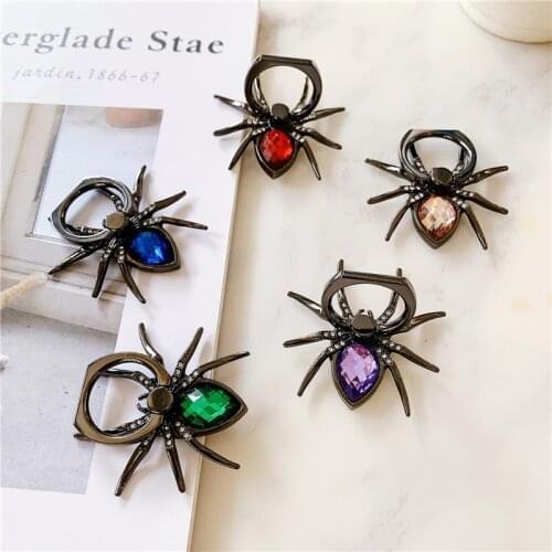 3D gem spider Phone Holder Stand Mobile Smartphone Support Stand for iPhone Mobile Holder Ring Cell Phone Holder Stand