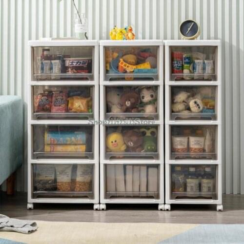 Snack Storage Cabinet Toy Cosmetic Storage Box Drawer Type Cabinet Storage Cabinet Multilayer Transparent Box