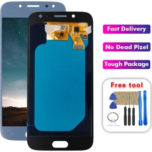 For Samsung Galaxy J5 2017 J530 SM-J530F/DS J530F J530FM OLED LCD Touch Screen Digitizer Assembly Free ToolsParts
