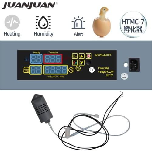 HTMC-7 Egg Incubator Temp Controller Automatic Incubators Thermostat Regulator With Heating System Fan Function for Goose 20%OFF