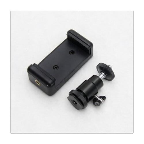 Mini Tripod Ball Head Ballhead with Hot Shoe Adapter to 1/4 Screw Mount for Canon Nikon DSLR Camera LED Video Fill Light gopro 3