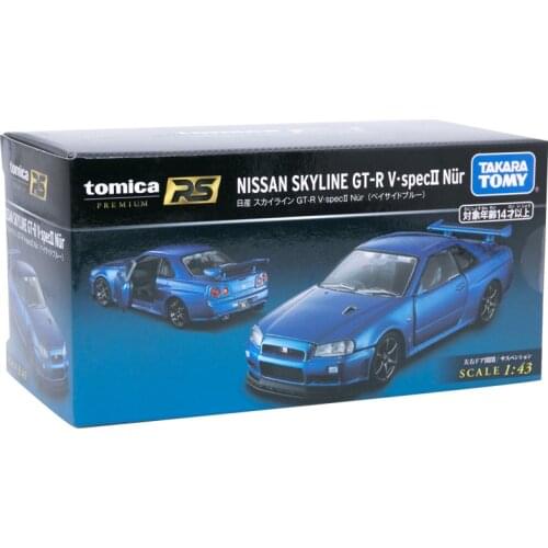 Takara Tomy Tomica Nissan-Skyline GT-R V.SPECⅡ Blue Scale 1:43 Diecast Car Model