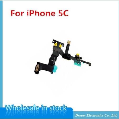 MXHOBIC 10pcs/lot High Quality Front Camera with Proximity Light Sensor Flex Cable for iPhone 5C free shipping
