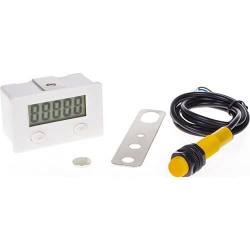 New Magnetic Induction LCD Digital Display Counter 0-99999 Industry Magnetic Proximity Sensor Switch Reciprocating Rotary