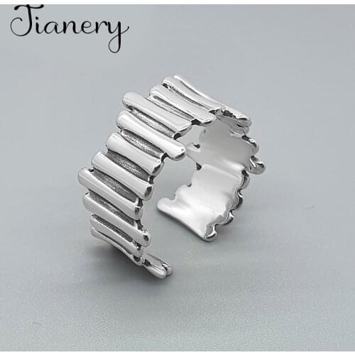 Charming Open Lines Ring for Women Vintage Boho Party Rings Gothic Punk Jewelry Gifts for Girls 2021