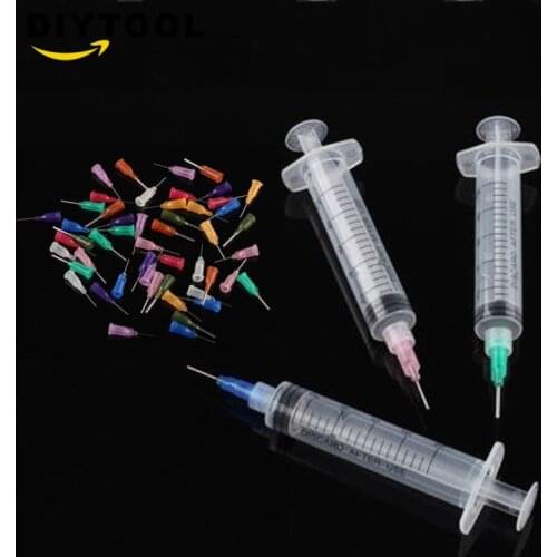 SMT SMD PCB Solder Paste Adhesive Glue Liquid Dispenser+50pcs Dispensing Needle Welding Fluxes for Welding Tools flux