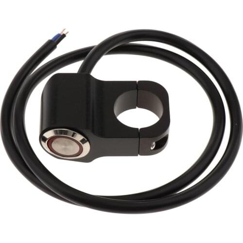 Motorcycle Steel Handlebar Headlight Fog Light Button Switch Waterproof 22mm