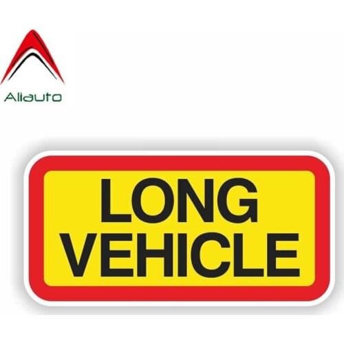 Aliauto Warning Car Sticker Accessories Long Vehicle Bike Helmet Waterproof Sunscreen Anti-UV Reflective Decal,14cm*6cm