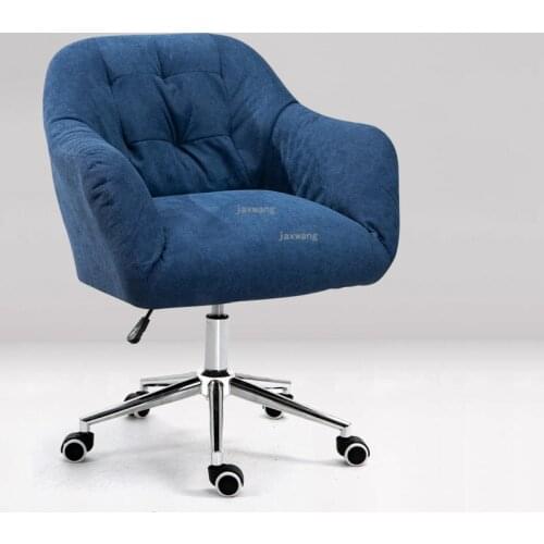 Simple Lazy Office Chairs Home Computer Chair Single Sofa Chair Bedroom Furniture Lift Backrest Game Chair with Pulley
