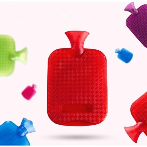 PVC Transparent Thick Rubber Hot Water Bottle Filled With Water Hot-water Bag Water Warm Bags