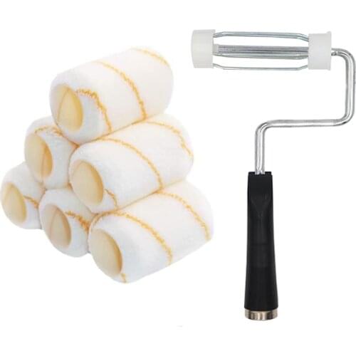 BRAKEMN Paint Roller Cage Frames 4 inch 100mm Painting Supplies Treatments Chromed Steel Frame Drywall Tools