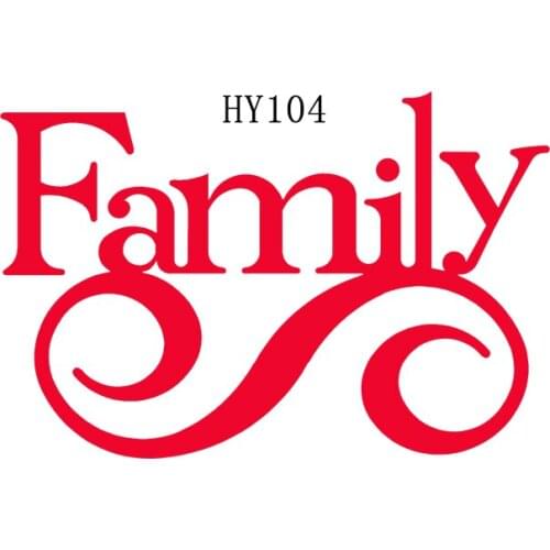 Family letter cutting dies 2019 new die cut &wooden dies Suitable for common die cutting machines on the market