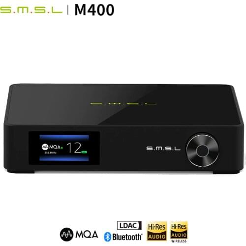SMSL M400 Player DAC Chip AK4499 Balanced USB DAC Support MQA Decoding DSD 32-bit 768kHz XMOS XU216 Bluetooth UAT Decoder