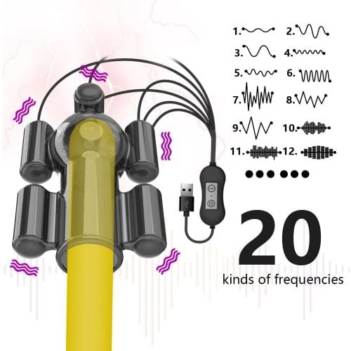 Glans Vibrators Male Masturbation Glans Trainer Adult Sex Toy Male Delay Lasting Trainer Vibrators For Men Penis Massage