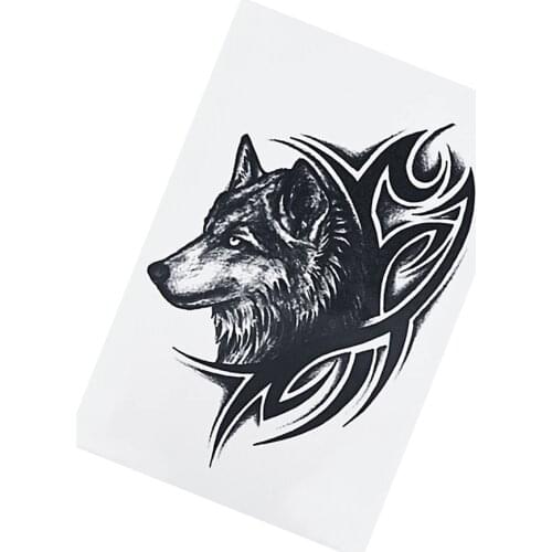 Wolf King Wolf Head Domineering Flower Arm Tattoo Sticker Wolf Tattoo Speedy Persistence Waterproof Tattoo Sticker