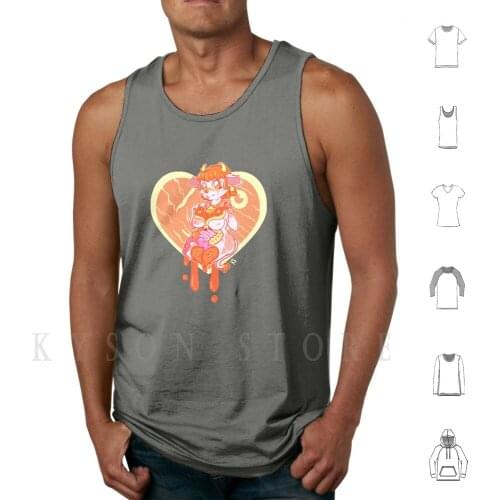 I'm Just Meat For You 3 Tank Tops Vest Sleeveless Guro Cow Furry Female Girl Cute Blood Meat