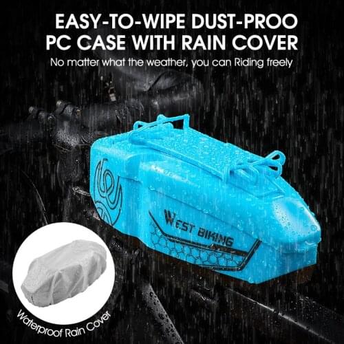 WEST BIKING Bicycle Bag 22cm*8cm Phone Mobile phone holder Waterproof Front Frame Bag Outdoor Sport MTB Road Bike Accessories