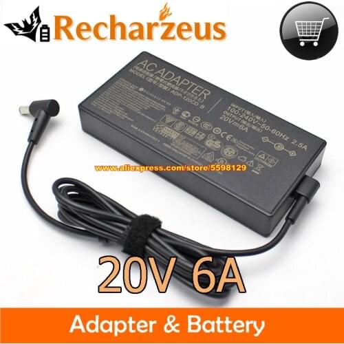 Genuine For ASUS A17-120P2A ADP-120CD B AC Adapter 20V 6A 120W Charger For UX534FT Asus UX480FD ZenBook Flip 15 Power Supply