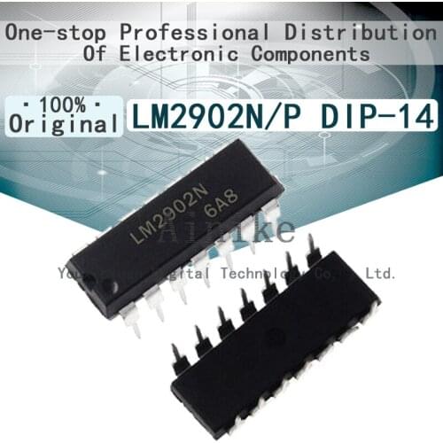 10/Pcs New Original LM2902 LM2902N LM2902P DIP-14 Input operational amplifier IC chip