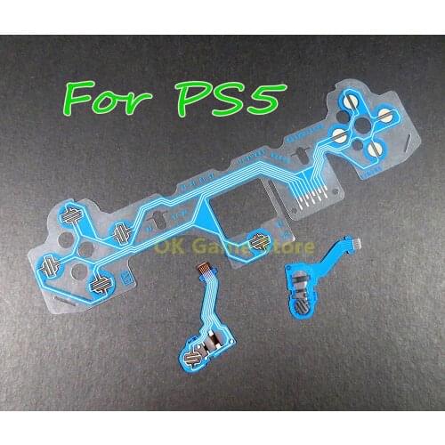 2sets/lot Original Conductive Film LR Function Cross Key Flex Button Ribbon Cable For Playstation5 PS5 Repair Part Accessories