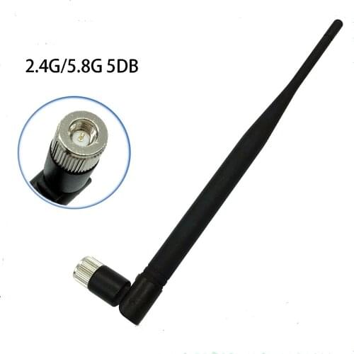 2pcs2.4Ghz 5.8Ghz 5dbi High Gain Wifi Antenna SMA Male Omni-Directional SMA Connector dual band Antenna Wifi Antenna for Laptop