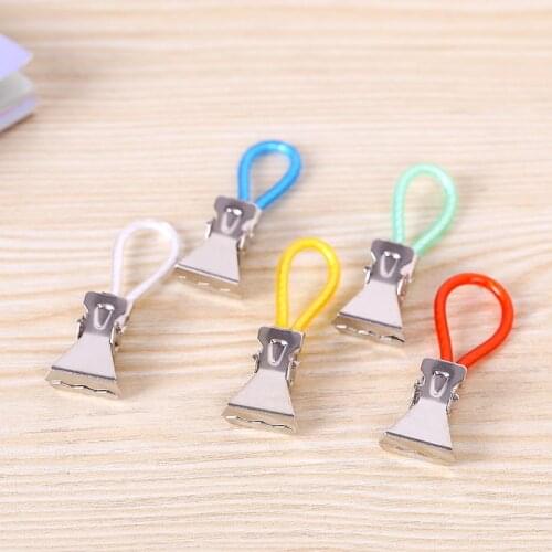 5pcs/set Multi-function Metal Towel Clip Clothes Pegs With Rope Windproof Hanging Clips Hanger For Household Clothing Clamps
