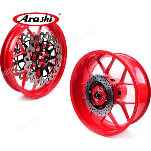 ARASHI For Honda CBR1000RR 2004 2005 1 Set Front Rear Wheel Rim Floating Front Brake Disc Rotors CBR1000 CBR 1000 04 05