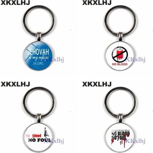 XKXLHJ Best Life ever Jw Org Jehovahs Witnessestheme Keychain Holder Art Photo Dome Glass Key Chain Jewelry