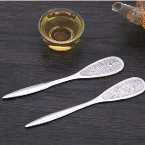 Stainless Steel Printing Ancient Horse Tea Knife Black Pu'er Dedicated Needle Cake Tool Accessories