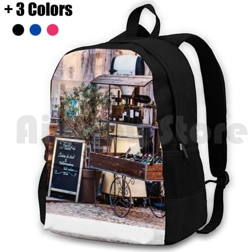 Classic French Street Scene Or Quaint French Village Scene-France Has It All Rb004 Outdoor Hiking Backpack Waterproof Camping