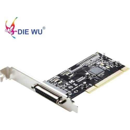 DIEWU PCI Parallel Port Expansion card Controller PCI to DB25 LPT Printer Converter Card ASIX 9865 TXB084
