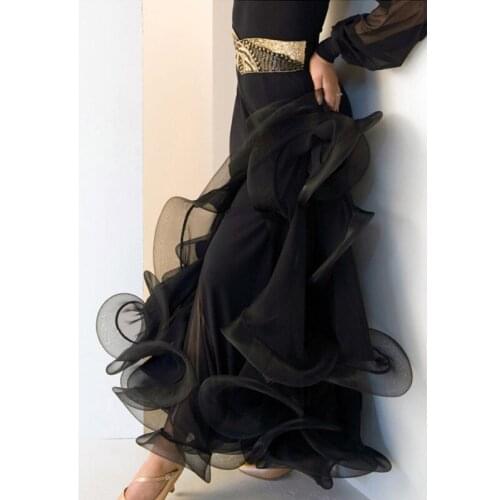 Ballroom Dance Costume Fashion Salsa Tango Rumba Cha Cha Ballroom Dance Skirt Women Dance Stage Performance Competition Skirt