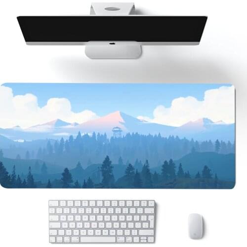 90x40cm Mousepad for Deep forest firewatch Laptop Gamer Mousepad Gaming Mouse Pad Large Locking Edge Keyboard 70x30cm mouse pad