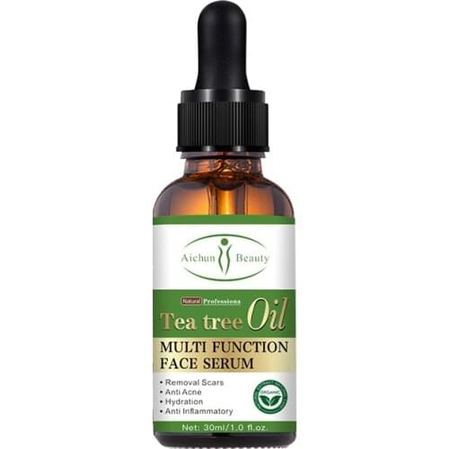 Tea Tree Oil Face Serum Anti Ance Whitens Moisturizes Lightens Scars&Spots Smoothes Fine Lines Enhances Cuticles Face Essence