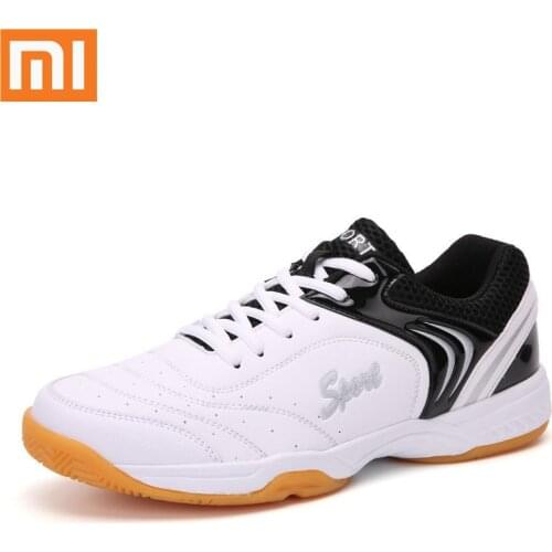 Xiaomi Mens Tennis Shoes Light Weight Badminton Shoes Damping Breahtable Sneakers Unisex Tendon Sole Sports Shoes Size36-48