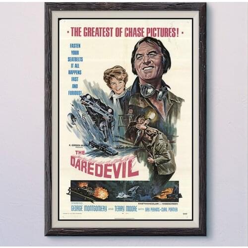 N398 THE DAREOEVIL Vintage Classic Movie Wall Silk Cloth HD Poster Art Home Decoration Gift
