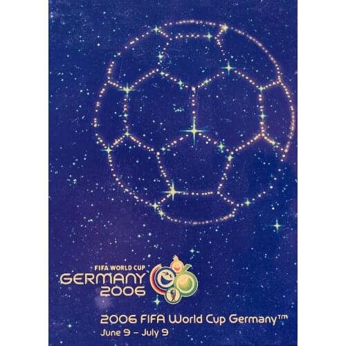 " 2006 Germany World Cup" Football Pictures Wall Chart Retro Matte Kraft Paper Poster Painting Wall Stickers Bar Cafe Home Decor