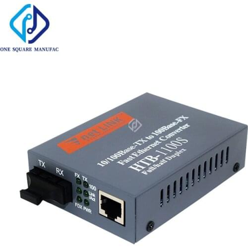 NetLINK HTB-1100S-25KM Media Converter Single-Mode Duplex WDM Dual Fiber SC 10/100Mbps Transceiver Gigabi