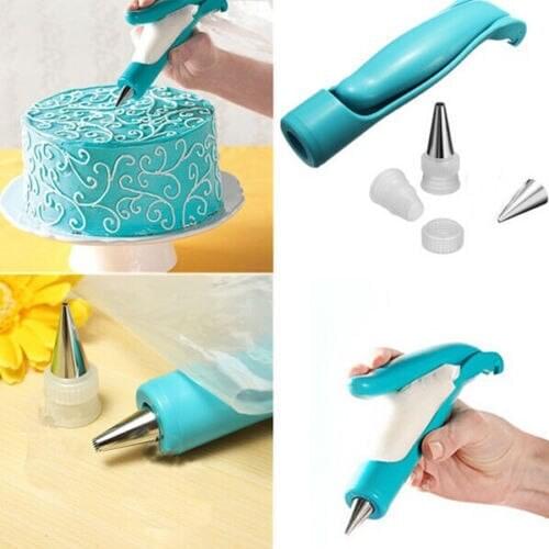 NOCM-BOUH Nozzles Set Tool Dessert Decorators Cake Decorating Icing Piping Cream Syringe Tips Muffin Cake Pastry Pen Bag