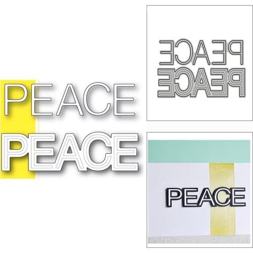 New Christmas Peace Word Bold Script 2020 Metal Cutting Dies for DIY Scrapbooking and Card Making Decor Embossing Craft No Stamp