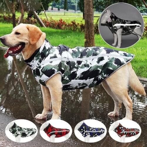 Medium and Large Dog Clothes Winter Warm Big Dog Jacket Reflective Thickening Pet Puppy Winter Coat Pitbull Waterproof Jacket