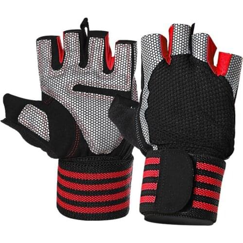 Fitness Wrist Gloves Outdoor Sports Cycling Half-Finger Gloves Gym Gloves Fitness Gloves Guantes Gym Gloves Luva Academia