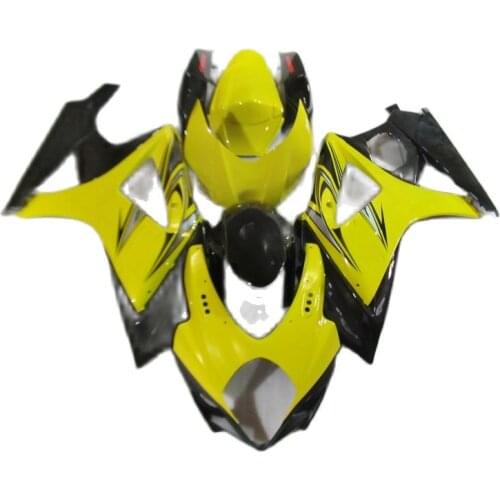 Plastic Fairing kit for SUZUKI GSXR 1000 2007 2008 Yellow Black Fairings GSXR1000 07 08 DL808