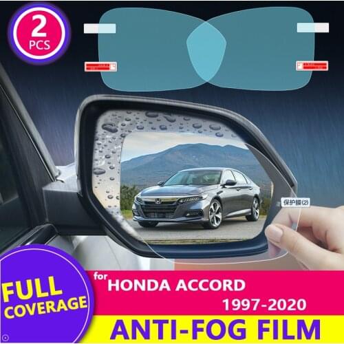 For Honda Accord 1997-2020 (6th 7th 8th 9th 10th） Rearview Mirror HD Film Anti-Fog Rainproof Auto Mirror Sticker Car Accessories